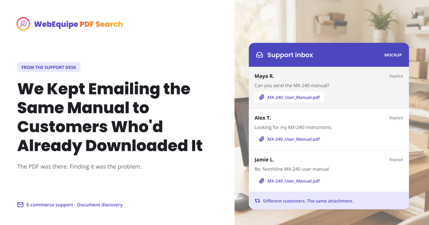 We Kept Emailing the Same Manual to Customers Who’d Already Downloaded It